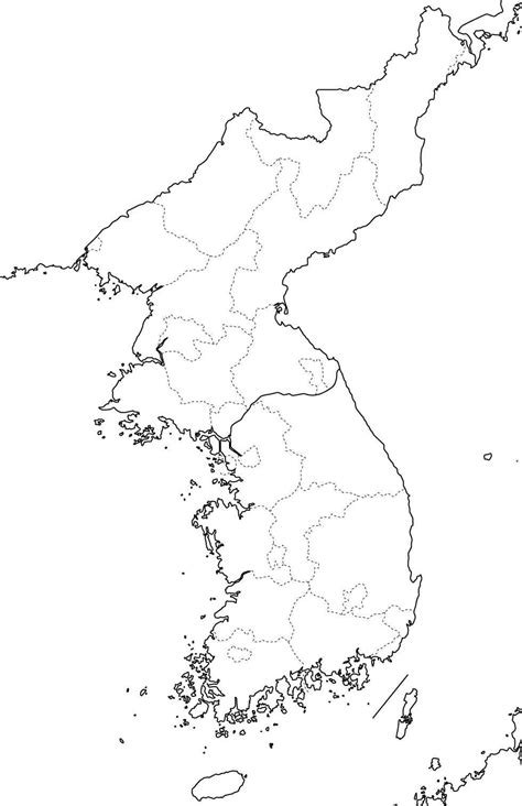 대한민국 지도 모양
